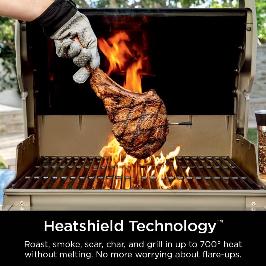 image:imageNinja ProChef Indoor amp Outdoor Wireless Meat Thermometer for Grill Oven Smoking Roasting Air Frying Flame Resistant Long Battery Life Bluetooth Waterproof WP100C Canadian Version