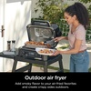Ninja Woodfire ProXL Outdoor Grill & Smoker, Thermometer, 4-in-1 Master Grill, BBQ Smoker, Outdoor Air Fryer, Bake, Portable, Electric Grill (Renewed) (Cinnamon)