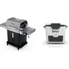 Ninja | Outdoor | FlexFlame Grill and Smoker with 30QT Hard Cooler| 5-in-1 Cooking System | Dry Storage Drawer Insulated Cooler | White
