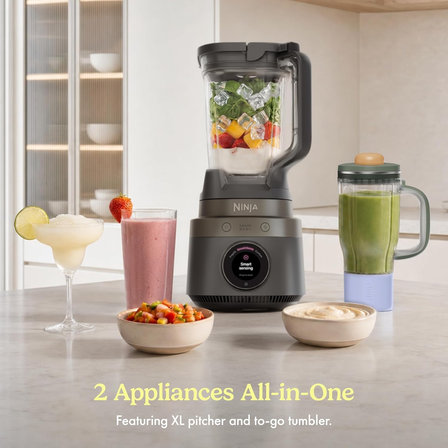 image:imageNinja CrushBOSS 3in1 Blender amp Food Processor 1850PW LB401BLEmerald Green