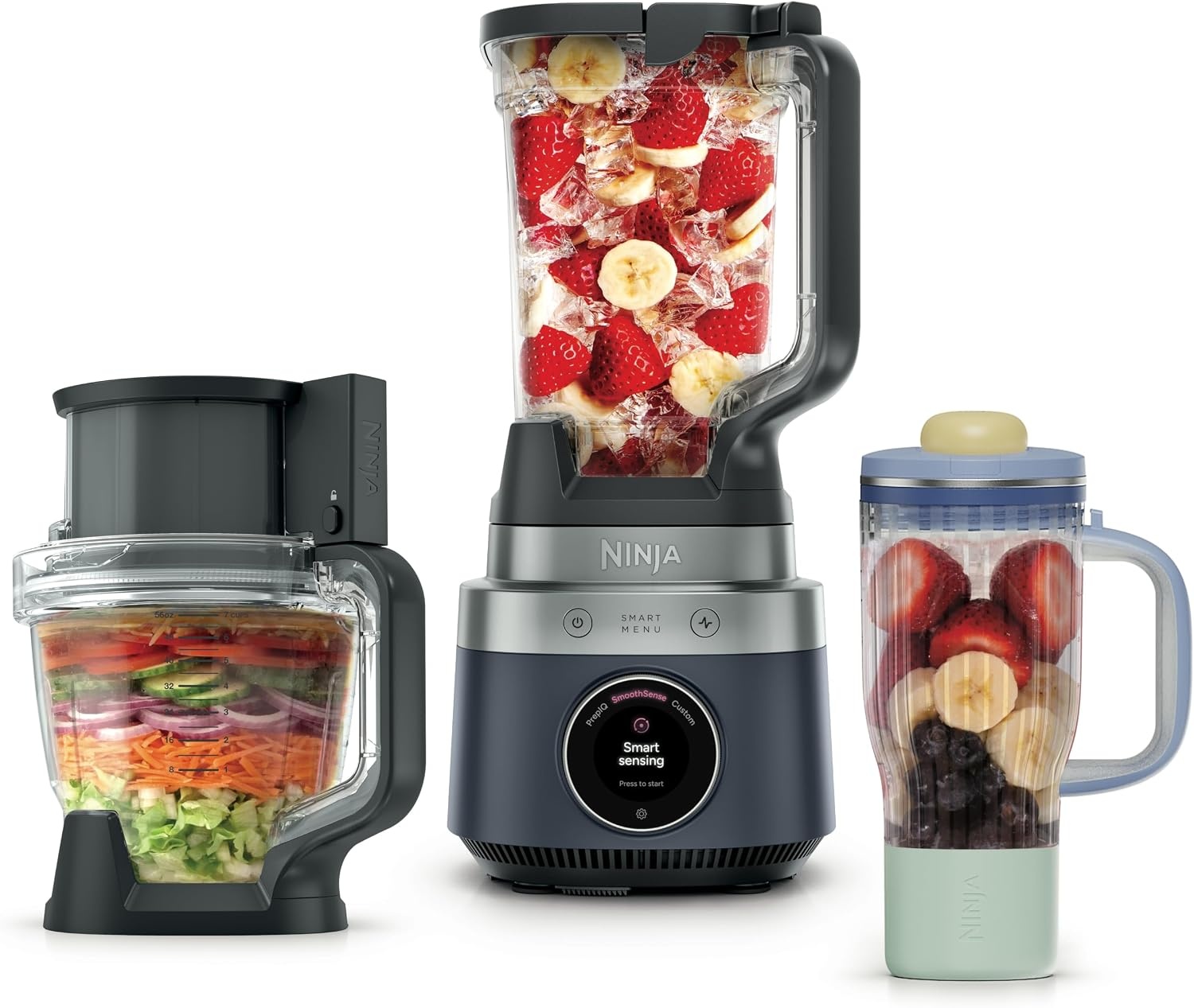 image:imageNinja CrushBOSS 3in1 Blender amp Food Processor 1850PW LB401BLMidnight Blue