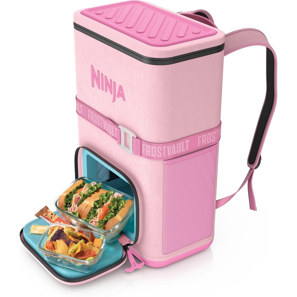 image:imageNinja FrostVault Go Soft Backpack Cooler Dry Storage Petal Pink