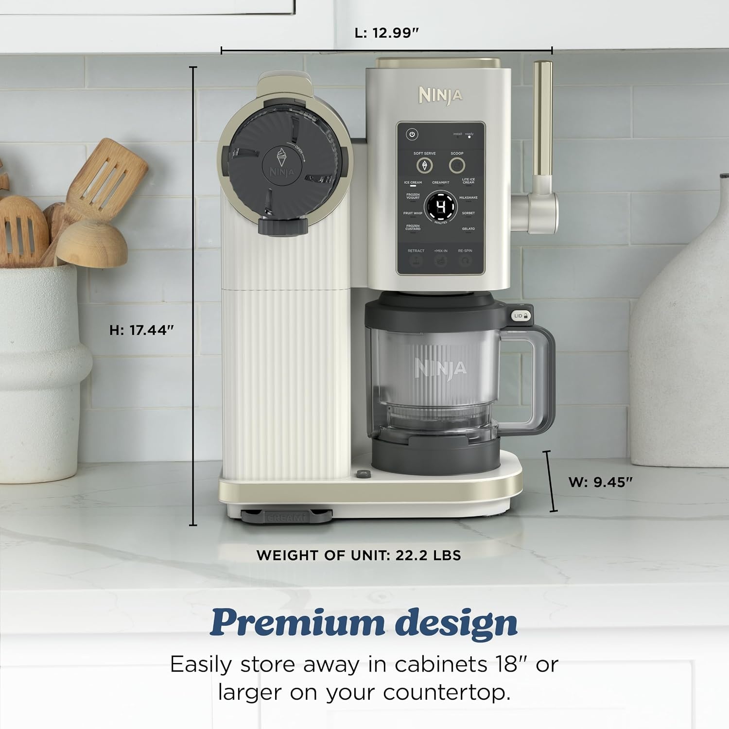 image:imageNinja Creami ScoopampSwirl Ice Cream Maker Amazon Exclusive Bone amp Champagne