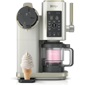 Ninja Creami Scoop&Swirl Ice Cream Maker Amazon Exclusive Bone & Champagne