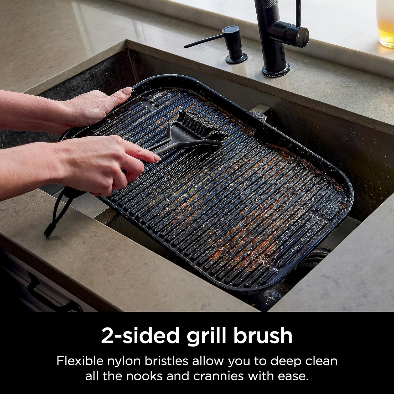 image:imageNinja Woodfire ProConnect Premium XL Grill amp Smoker Bundle with Cleaning Brush for OG700800900 Series Grills7in1 GrillThermometerApp Connect