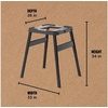 Ninja Adjustable Outdoor Stand, 3 Height Levels, Utensil Holder, Black(Adjustable Stand)