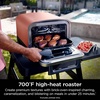 Ninja Woodfire Outdoor Pizza Oven, 5-in-1 Portable Electric Roaster Oven, Heats up to 700°F, 5 Artisan Pizza Settings, Integrated BBQ Smoker Box, Includes Flavored Wood Pellets, Terracotta Red