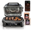 Ninja Woodfire ProConnect Premium XL Grill & Smoker Bundle with Cleaning Brush for OG700/800/900 Series Grills(7-in-1 Grill+Thermometer+App Connect)